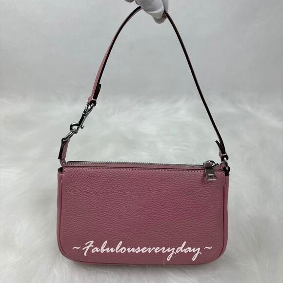 Coach Nolita 19 Bag Wristlet Handbag Clutch In Leather/Sv/Dusty Pink CBQ88 NWT